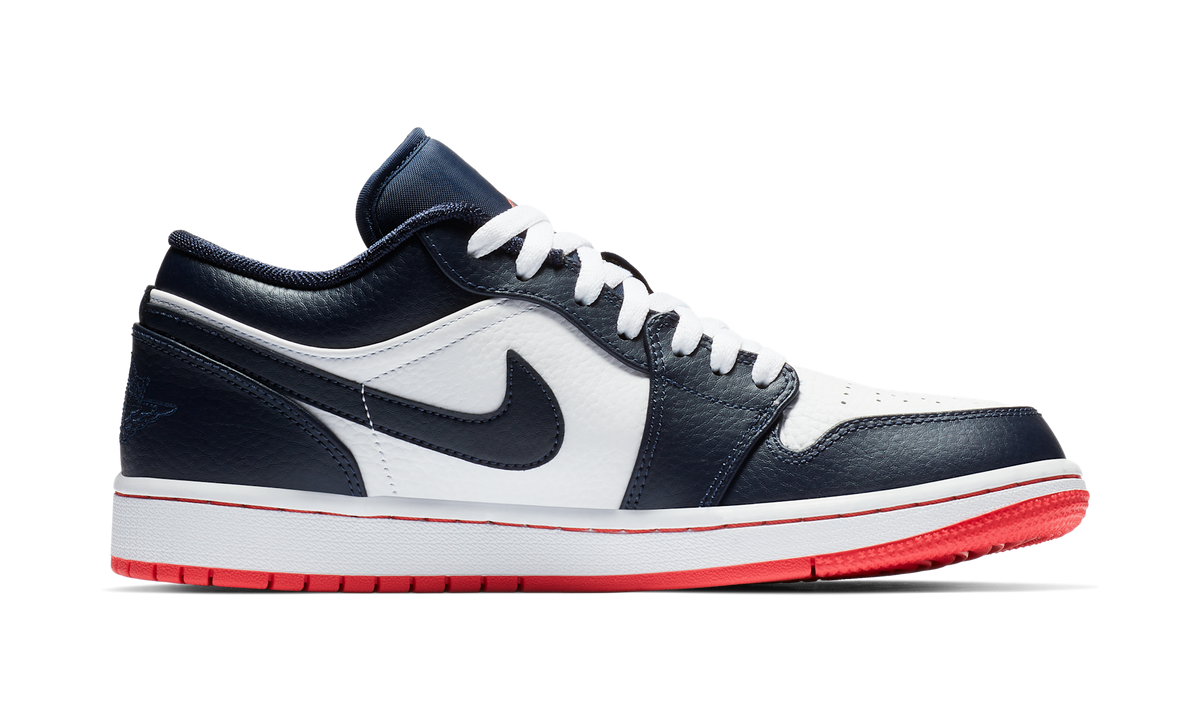 Air Jordan 1 Low Obsidian Ember Glow 553558-481 — Vista 2