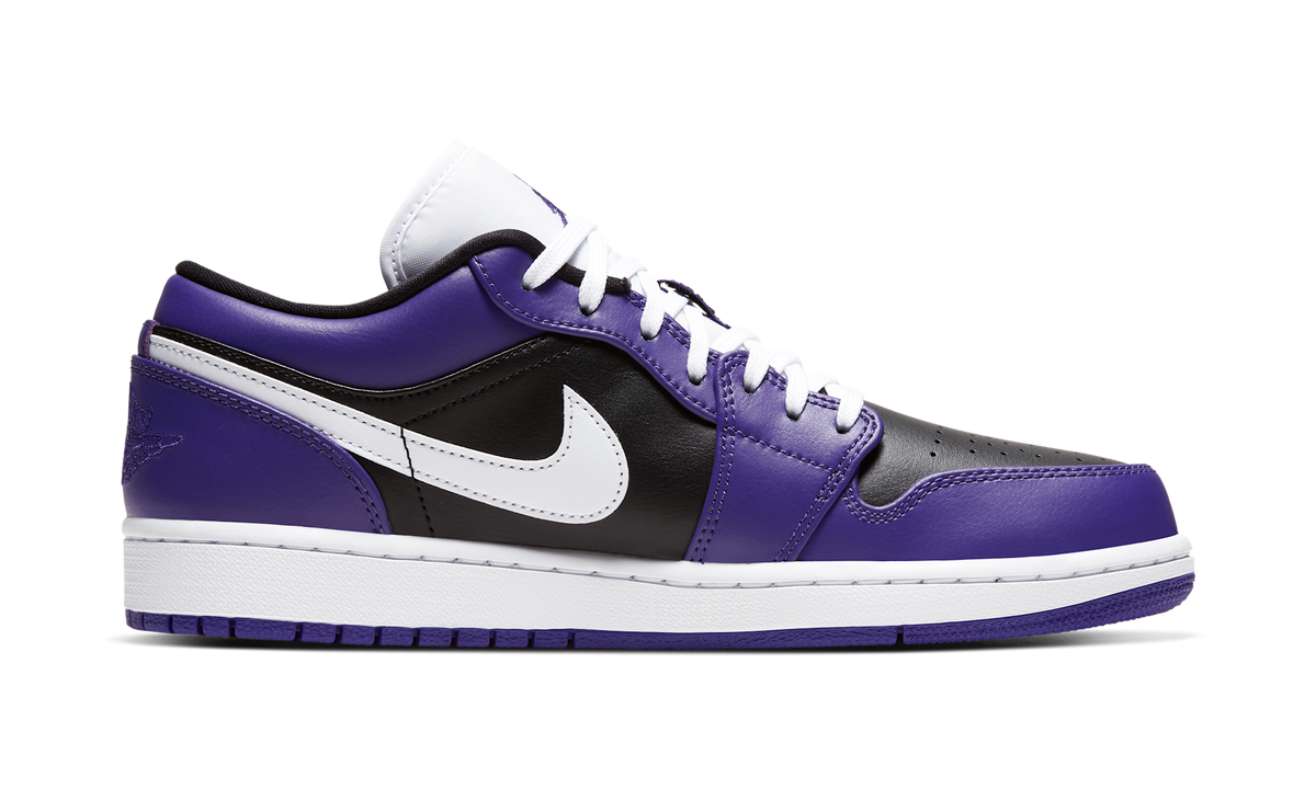 Air Jordan 1 Low Court Purple Black 553558-501 — Vista 2