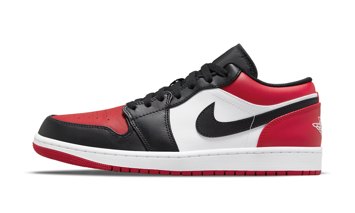 Air Jordan 1 Low Bred Toe 553558-612 — Vista 1