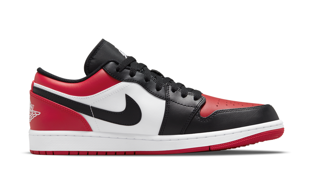 Air Jordan 1 Low Bred Toe 553558-612 — Vista 2