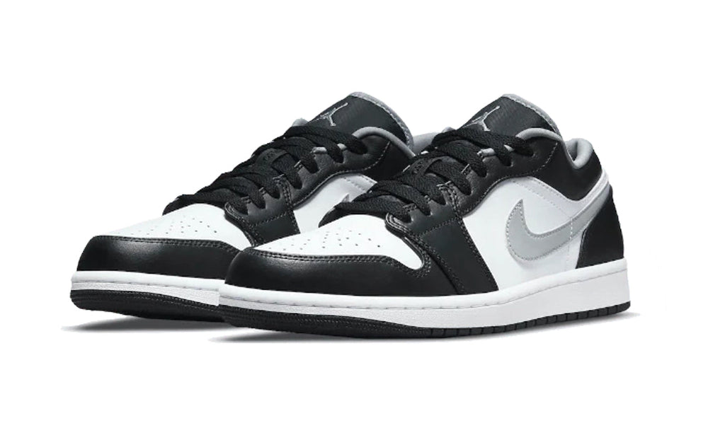 Air Jordan 1 Low Black White Grey (GS) 553560-040 — Vista 2