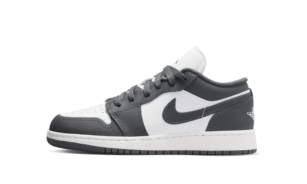 Air Jordan 1 Low Grey White (GS) 553560-044 — Vista 1