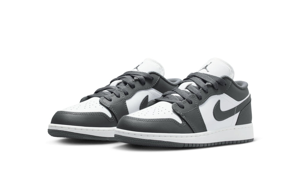 Air Jordan 1 Low Grey White (GS) 553560-044 — Vista 2