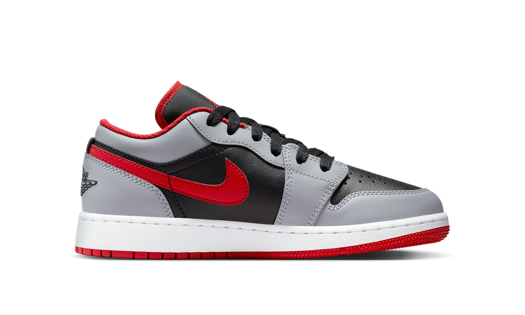 Air Jordan 1 Low Cement Fire Red (GS) 553560-060 — Vista 2