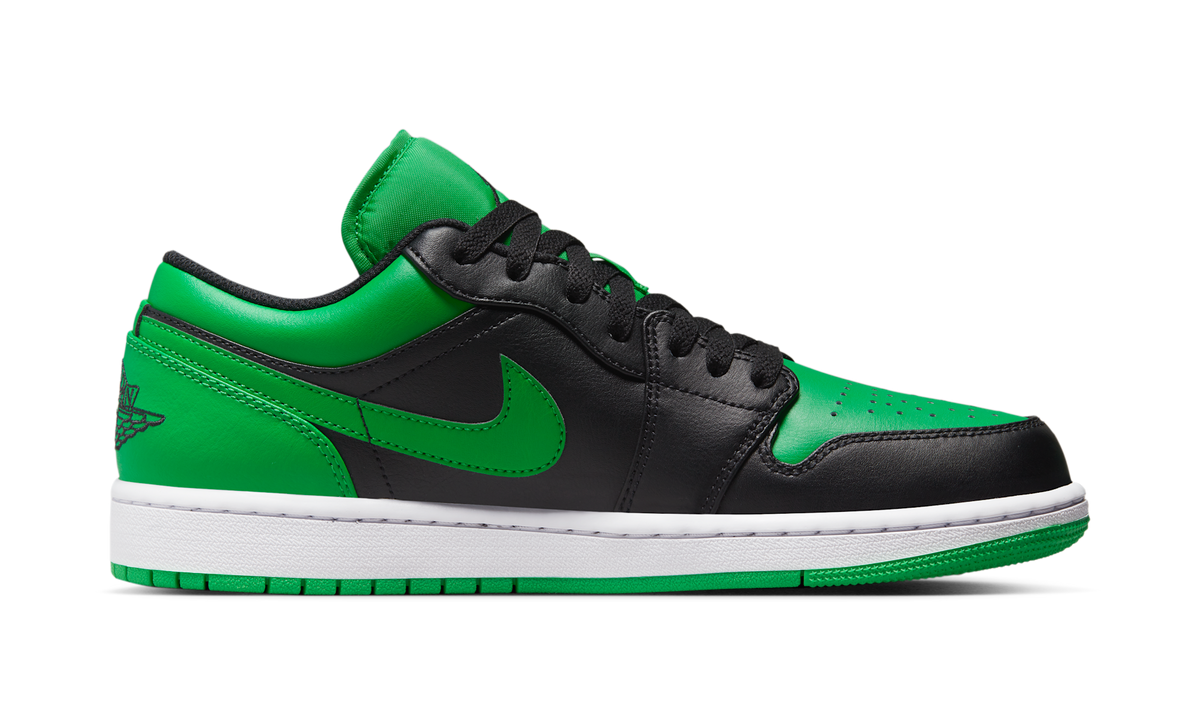 Air Jordan 1 Low Lucky Green (GS) 553560-065 — Vista 2