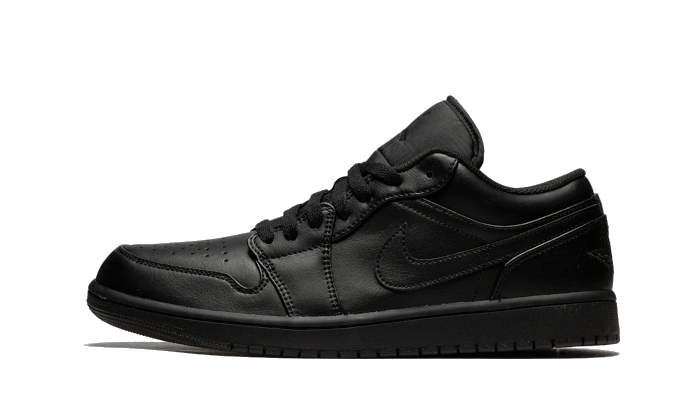 Air Jordan 1 Low Triple Black (GS) 553560-093 — Vista 1