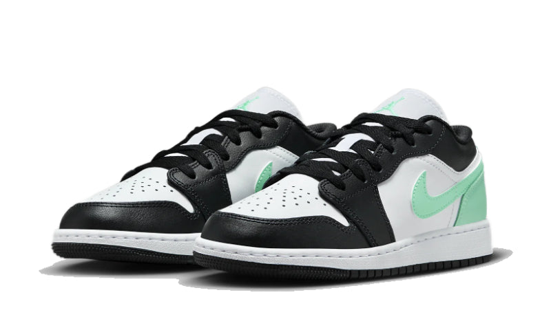 Air Jordan 1 Low White Green Glow 553560-131 — Vista 2