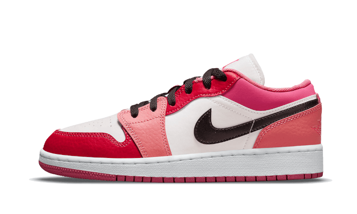 Air Jordan 1 Low Pink Red (GS) 553560-162 — Vista 1