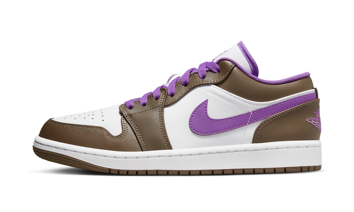 Air Jordan 1 Low Purple Mocha (GS) 553560-215 — Vista 1