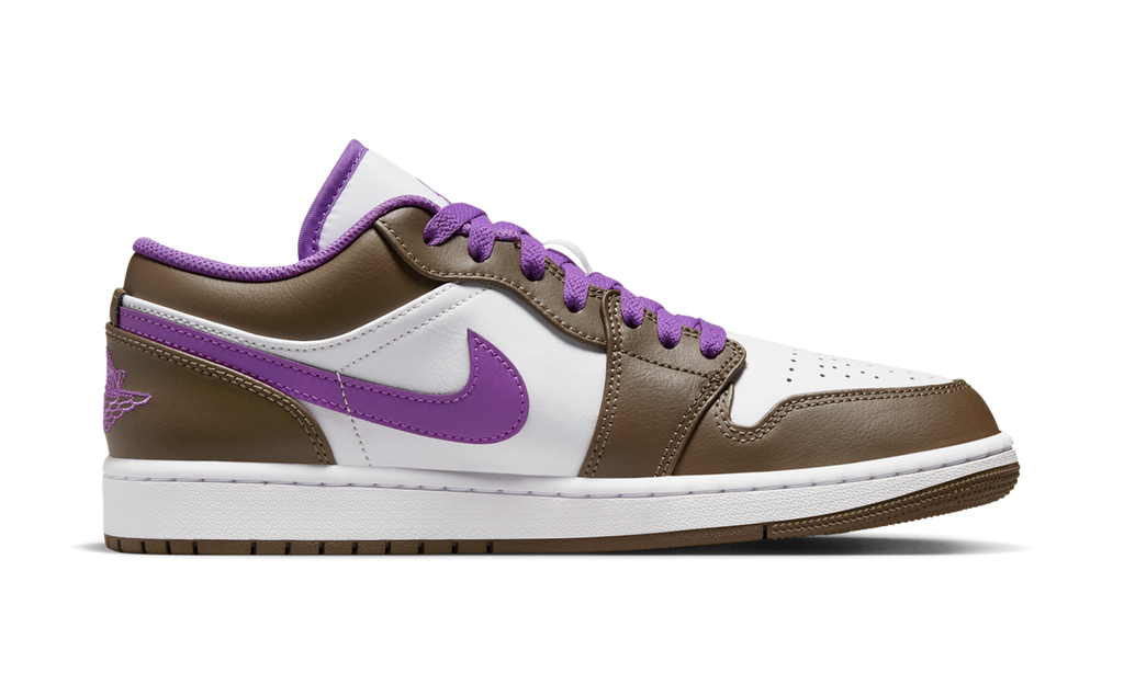 Air Jordan 1 Low Purple Mocha (GS) 553560-215 — Vista 2