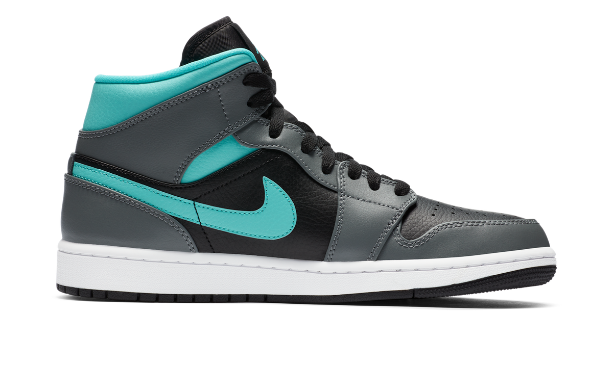 Air Jordan 1 Mid Grey Aqua 554724-063 — Vista 2