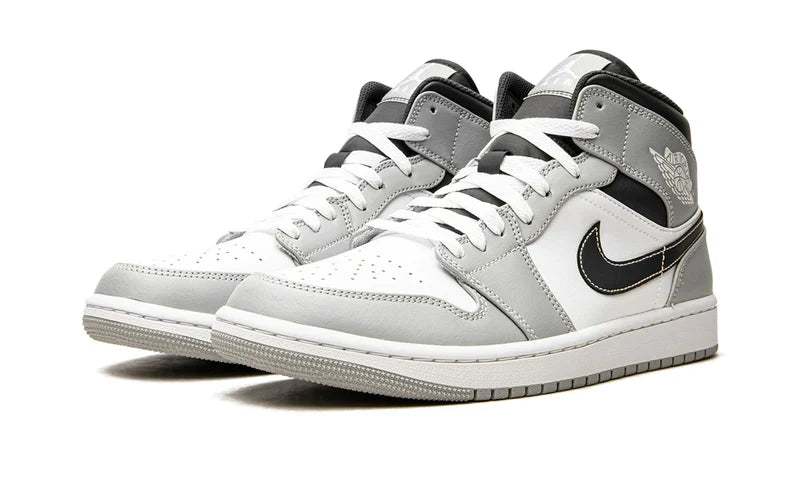 Air Jordan 1 Mid Light Smoke Grey Anthracite 554724-078 — Vista 2