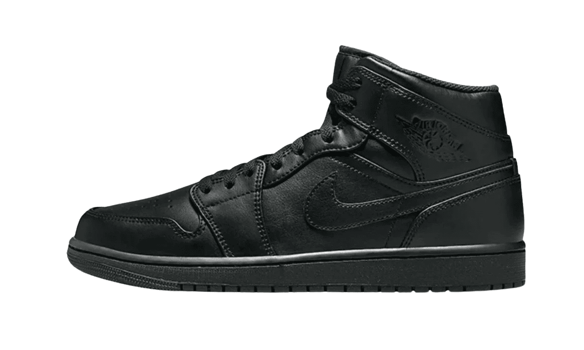Air Jordan 1 Mid Triple Black