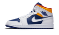 Air Jordan 1 Mid Royal Blue Laser Orange 554724-131 — Vista 1