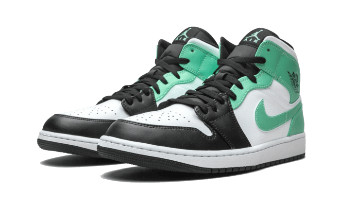 Air Jordan 1 Mid Igloo Island Green 554724-132 — Vista 2