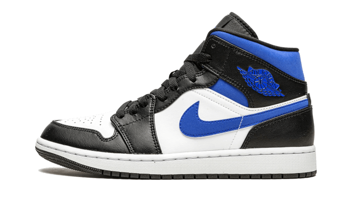 Air Jordan 1 Mid White Black Royal 554724-140 — Vista 1