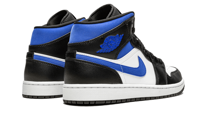 Air Jordan 1 Mid White Black Royal 554724-140 — Vista 3