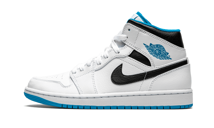 Air Jordan 1 Mid Laser Blue 554724-141 — Vista 1