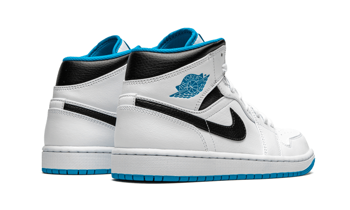 Air Jordan 1 Mid Laser Blue 554724-141 — Vista 2