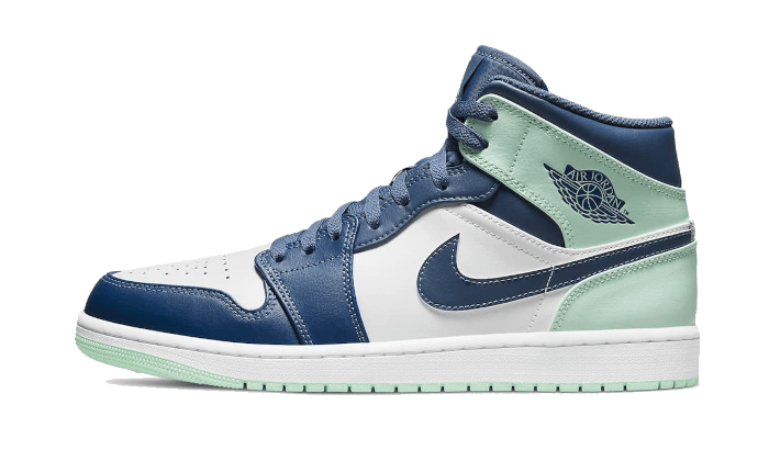 Air Jordan 1 Mid Mystic Navy Mint Foam 554724-413 — Vista 1