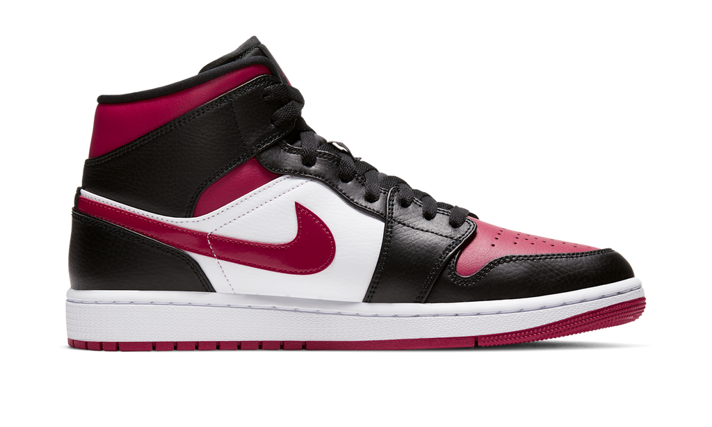 Air Jordan 1 Mid Bred Toe (GS) 554725-066 — Vista 2