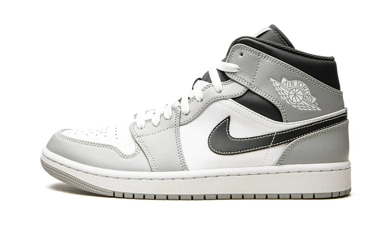Air Jordan 1 Mid Light Smoke Grey Anthracite (GS) 554725-078 — Vista 1