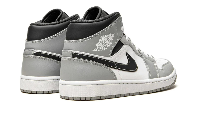 Air Jordan 1 Mid Light Smoke Grey Anthracite (GS) 554725-078 — Vista 3