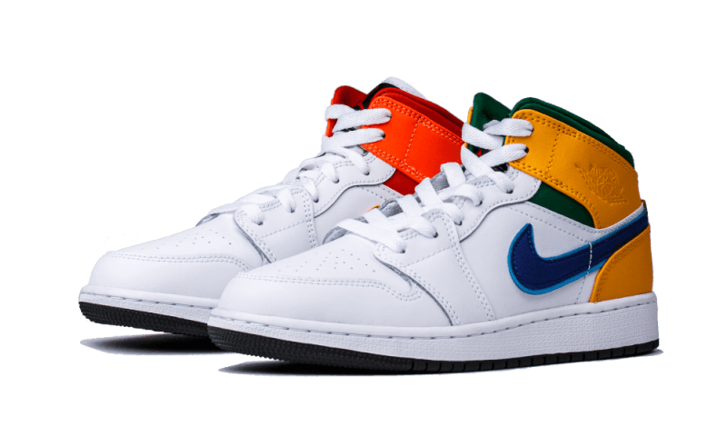 Air Jordan 1 Mid Alternate Multi-Color 554725-128 — Vista 2