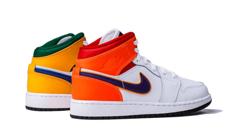 Air Jordan 1 Mid Alternate Multi-Color 554725-128 — Vista 3
