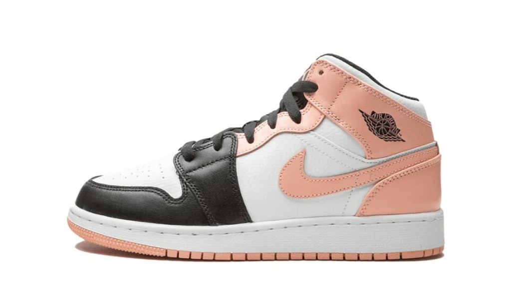 Air Jordan 1 Mid GS White Crimson Tint 554725-133 — Vista 1