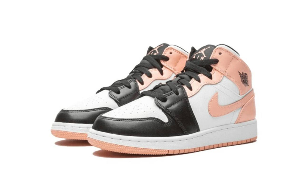 Air Jordan 1 Mid GS White Crimson Tint 554725-133 — Vista 2