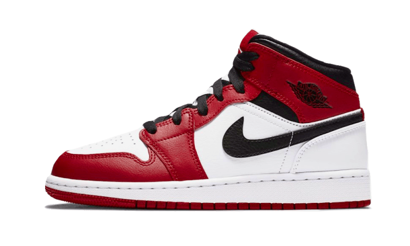 Air Jordan 1 Mid Chicago White 554725-173 — Vista 1