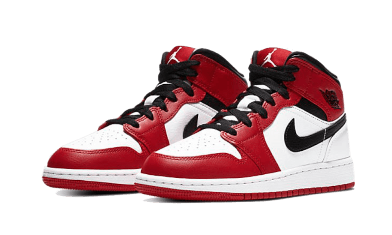 Air Jordan 1 Mid Chicago White 554725-173 — Vista 2
