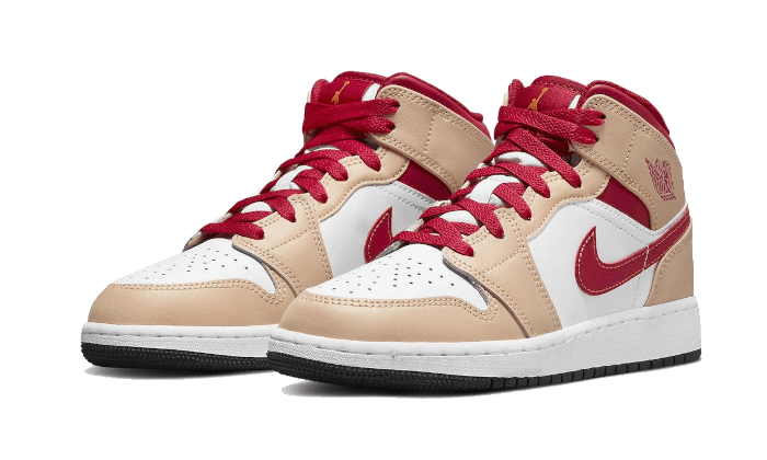 Air Jordan 1 Mid Onyx Curry 554725-201 — Vista 2