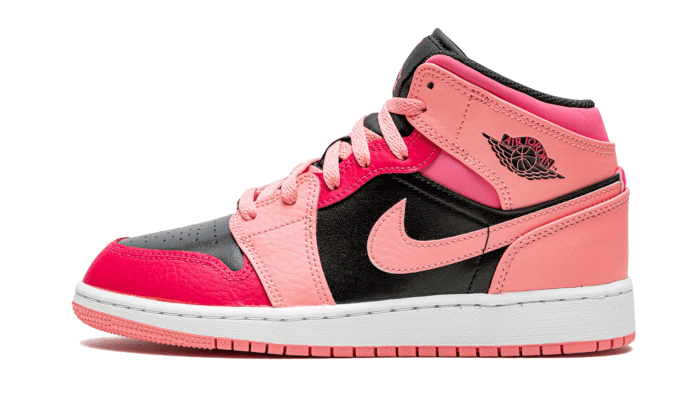 Air Jordan 1 Mid Coral Chalk (GS) 554725-662 — Vista 1
