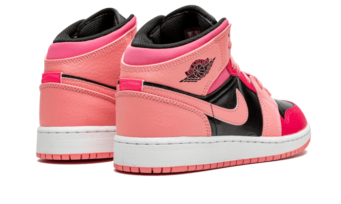 Air Jordan 1 Mid Coral Chalk (GS) 554725-662 — Vista 2