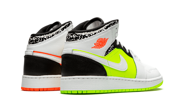 Air Jordan 1 Mid Composition Notebook (GS) 554725-870 — Vista 2