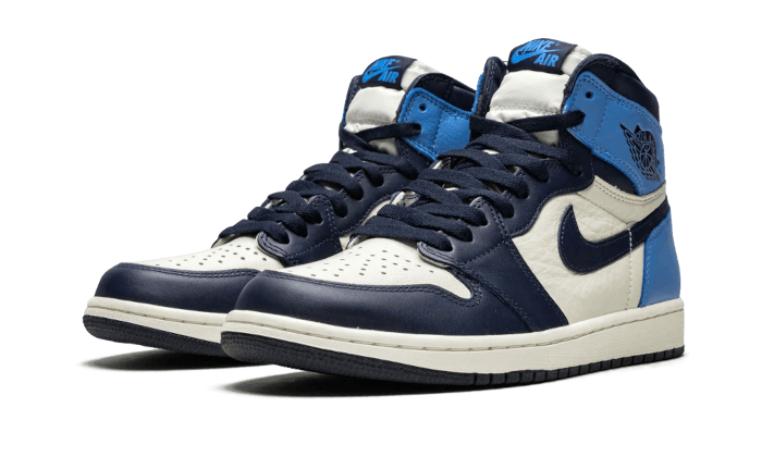 Air Jordan 1 Retro High OG Obsidian UNC 555088-140 — Vista 2