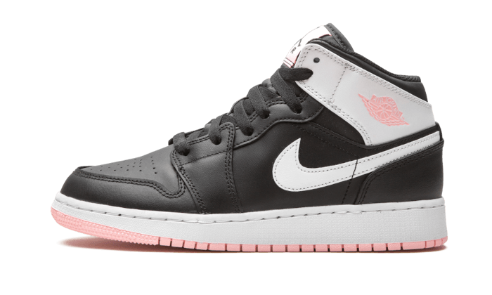 Air Jordan 1 Mid Arctic Pink Black 555112-061 — Vista 1