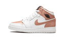 Air Jordan 1 Mid White Rose Gold 555112-190 — Vista 1