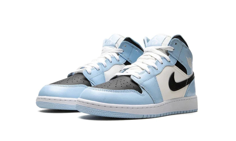 Air Jordan 1 Mid Ice Blue 555112-401 — Vista 2