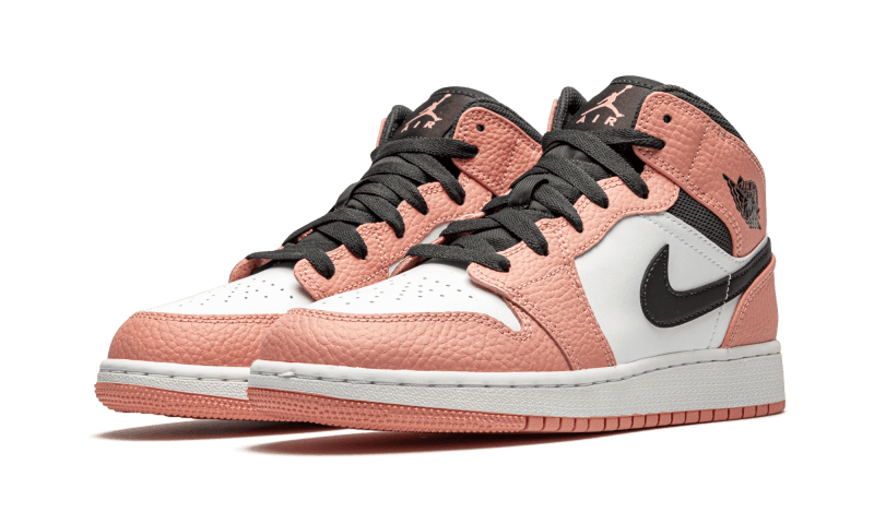Air Jordan 1 Mid Pink Quartz 555112-603 — Vista 2