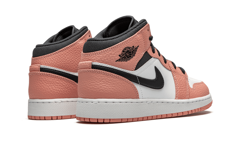 Air Jordan 1 Mid Pink Quartz 555112-603 — Vista 3