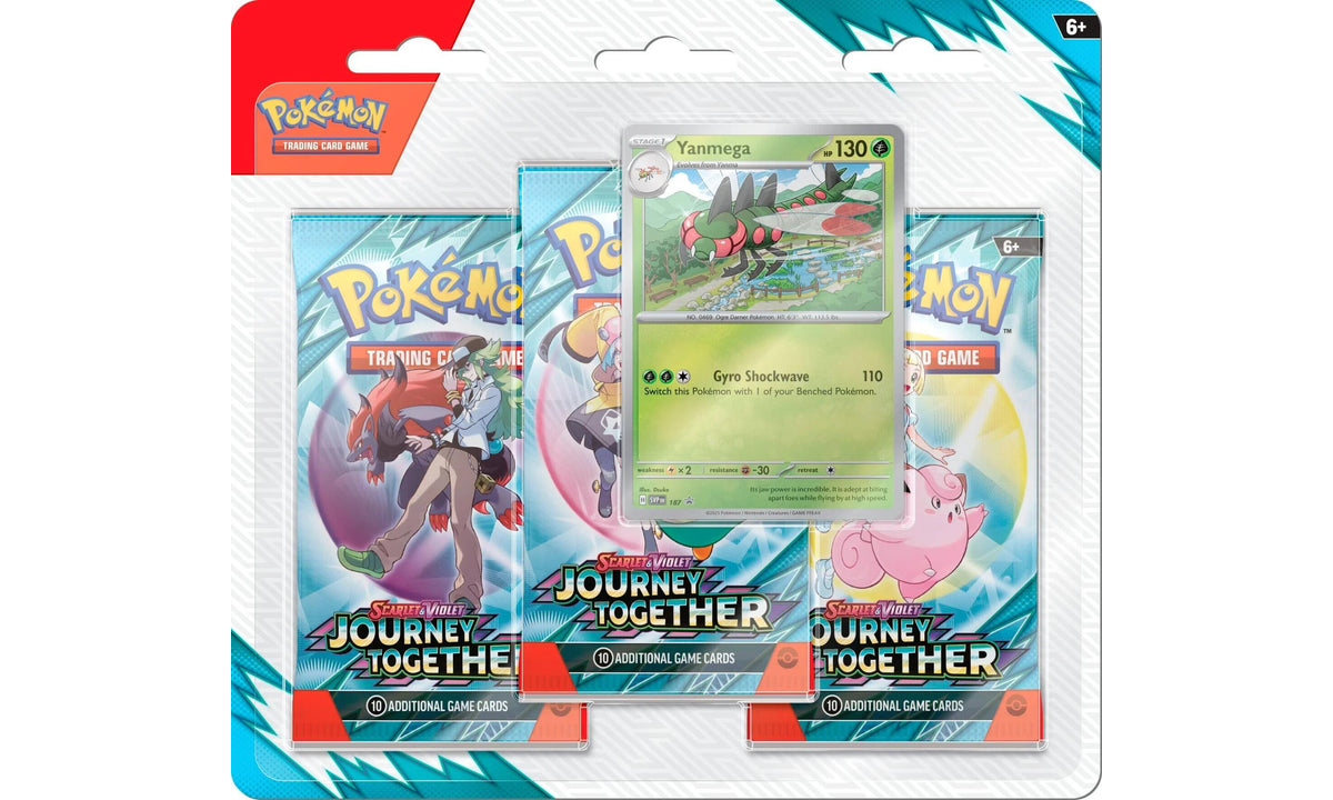 Pokémon TCG Journey Together: Yanmega 3-Pack Blister