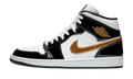 Air Jordan 1 Mid SE Gold Patent 852542-007 — Vista 1