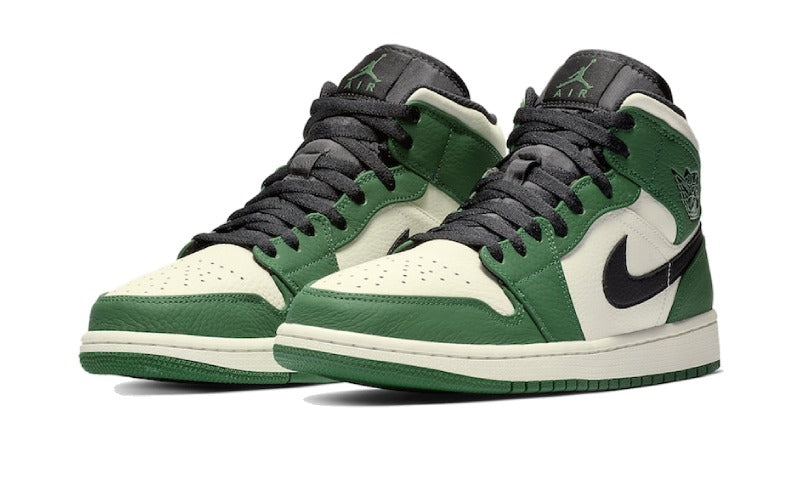Air Jordan 1 Mid Pine Green 852542-301 — Vista 2