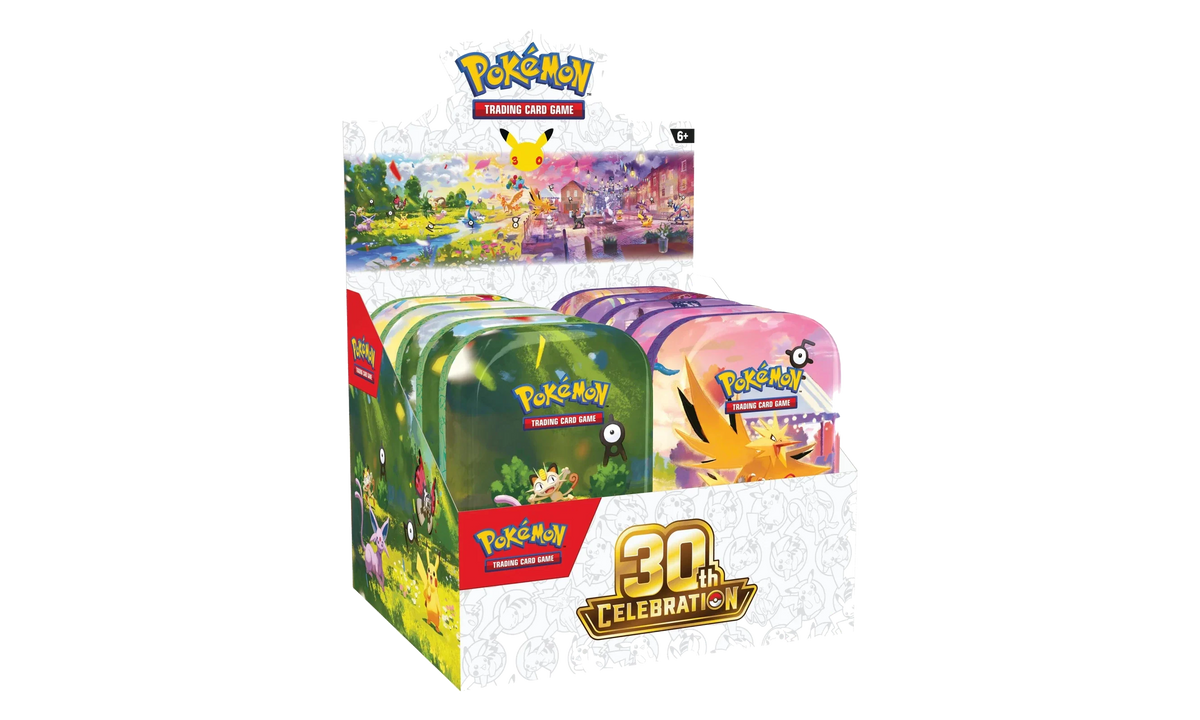 Pokémon TCG 30th Celebration: Mini Tin Display
