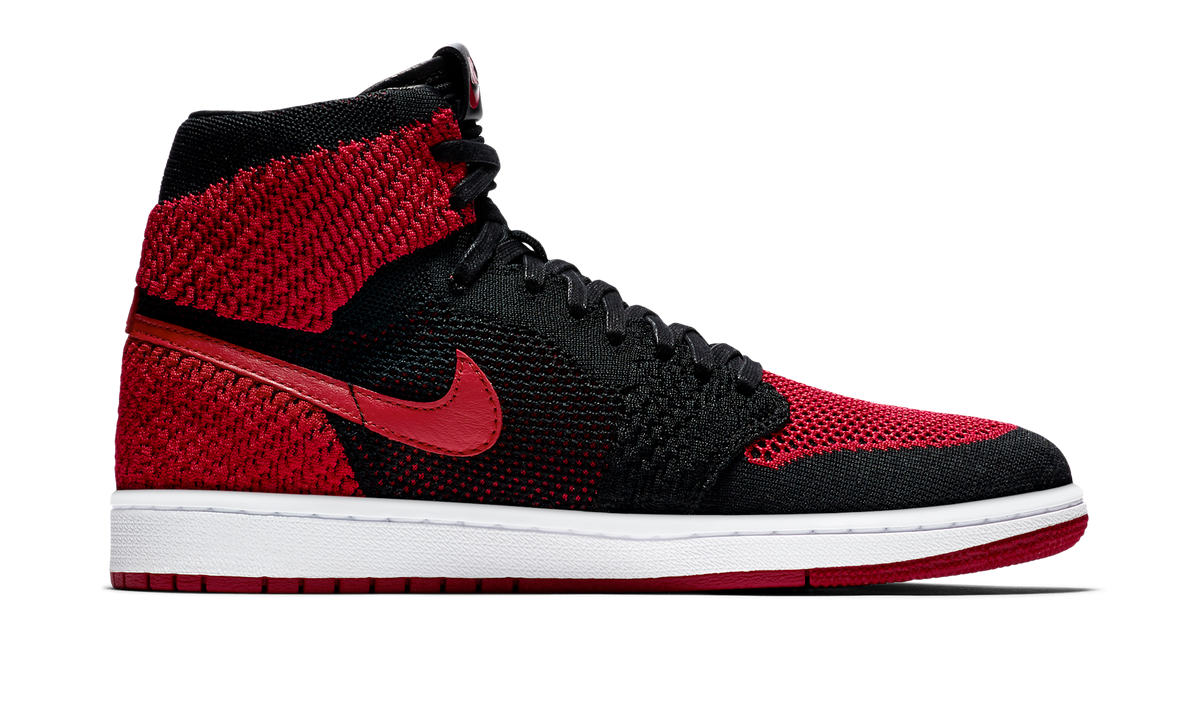 Air Jordan 1 Retro High Flyknit Bred 919704-001 — Vista 2