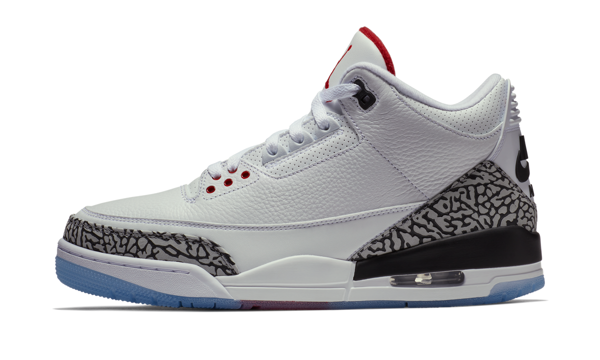 Air Jordan 3 Retro Free Throw Line White Cement 923096-101 — Vista 1