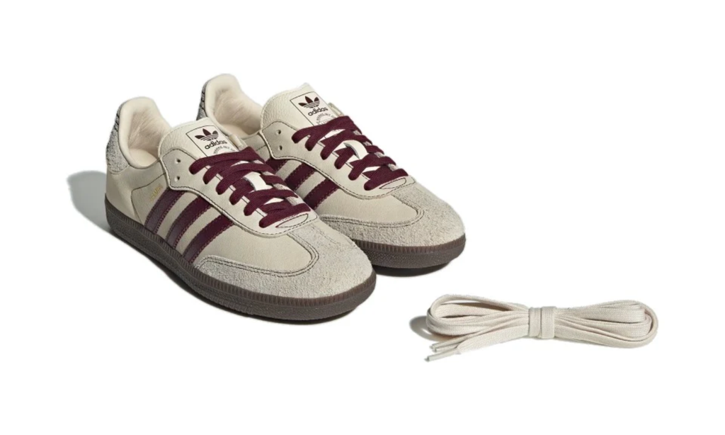 Adidas Samba OG Wonder White Maroon